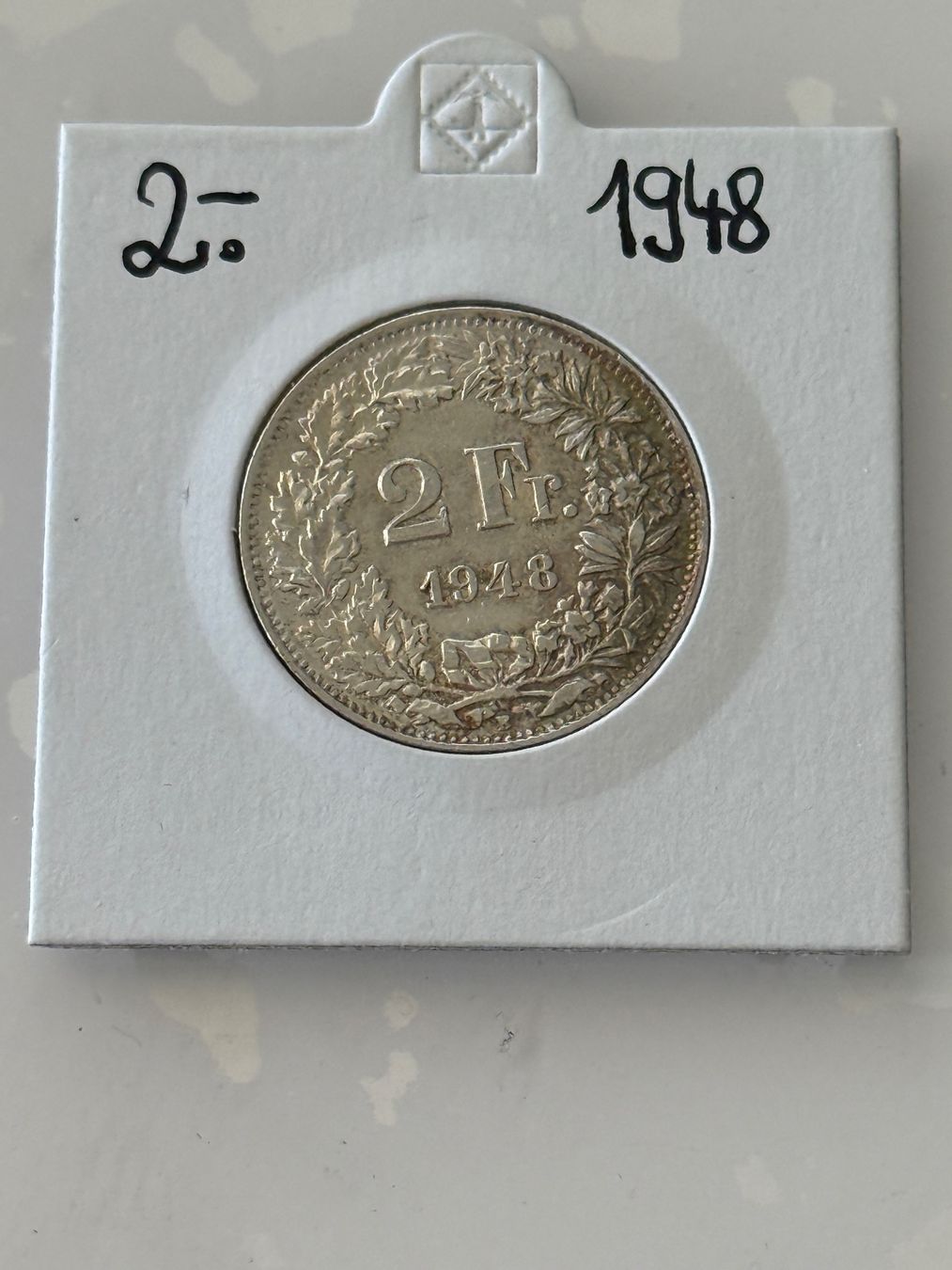 Tutti le monete: 2 Franken 1948  Rar – Usato da Wallisellen venduto da SWISS_SILVER1 1