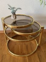 Table basse gigogne métal doré d’occasion 