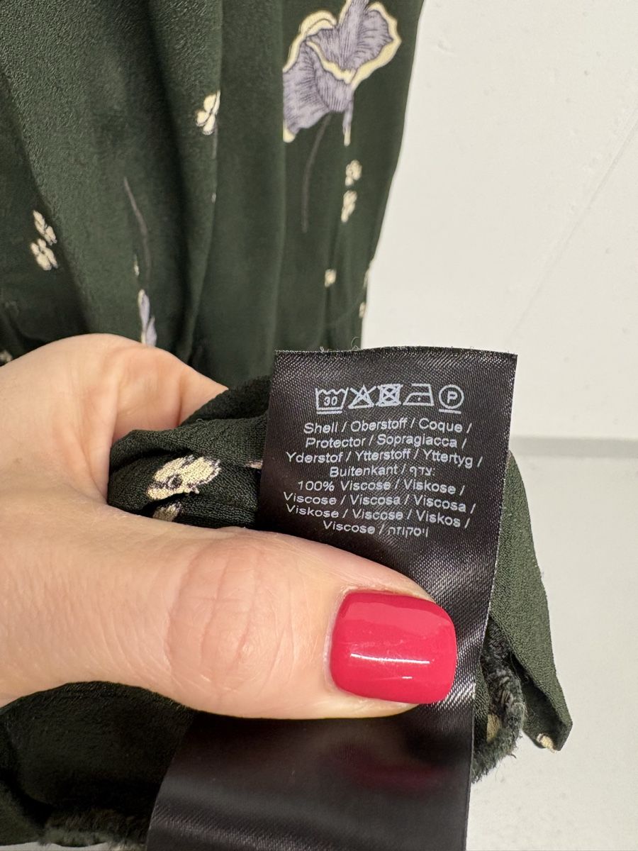 Kleider: Minimum Kleid grün gemustert Gr. 40 Viskose Maxikleid – Neu (gemäss Beschreibung) aus Regensdorf von secondchancefashion 6