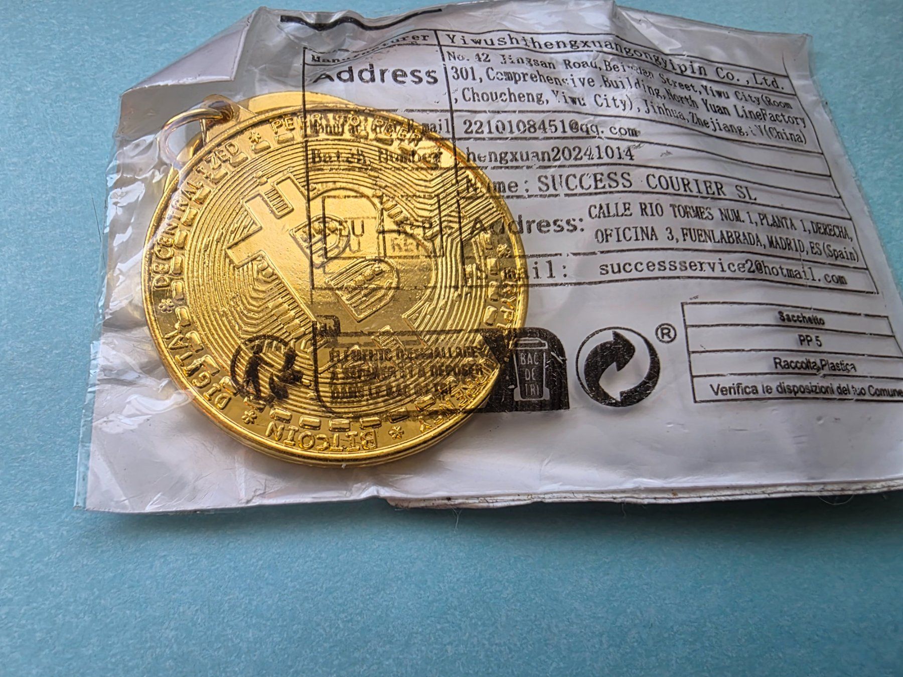 Tutti le monete: BITCOIN MÜNZE SCHLÜSSELANHÄNGER – Nuovo (secondo la descrizione) da Winterthur venduto da Navitimer 2