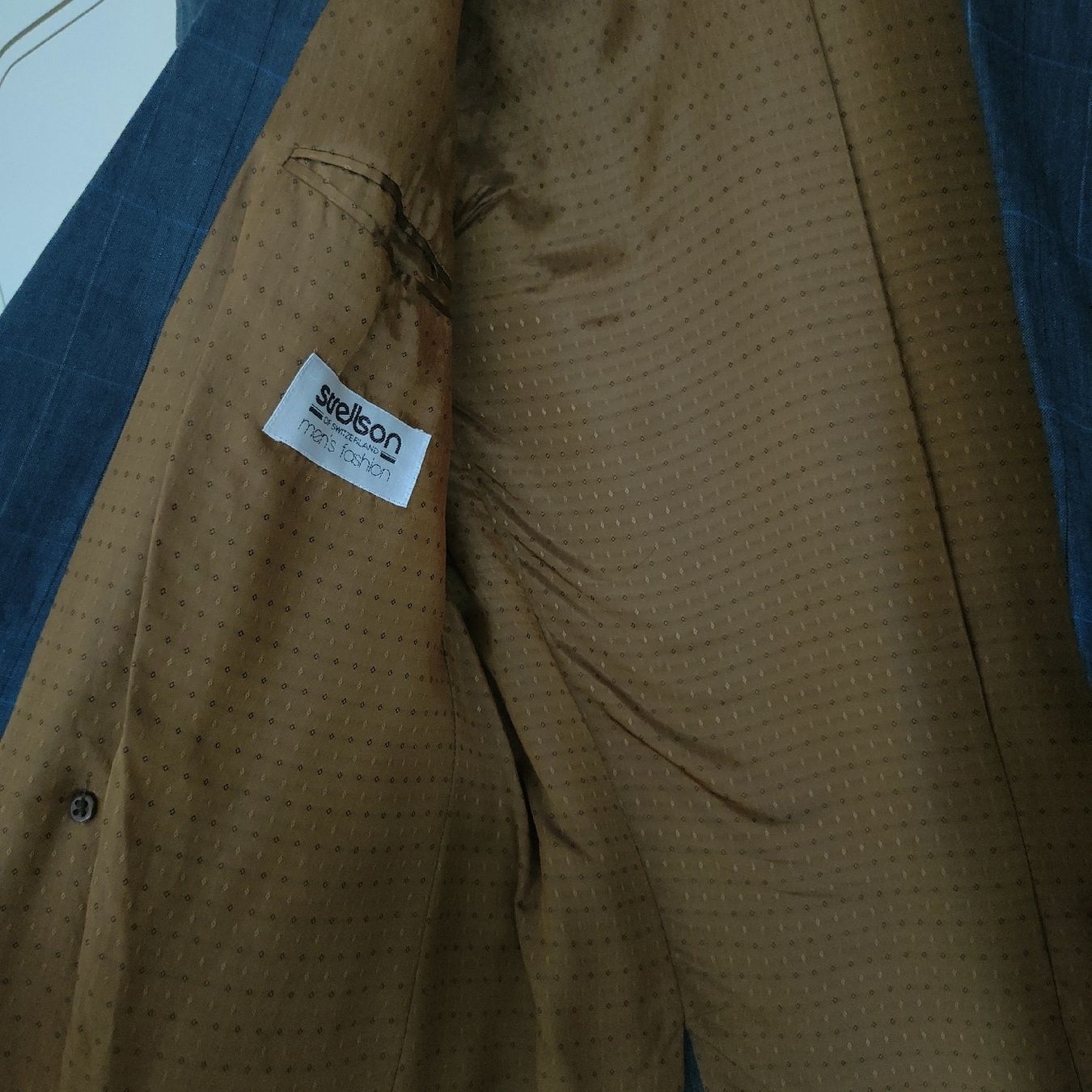 Strellson Giacche: Veste Strellson à carreaux 100% Lin – Usato da Biel/Bienne venduto da notfun 1