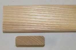 Stuhllatten Lättli, 14x48, gerade, 50cm, Esche CH, gerundet