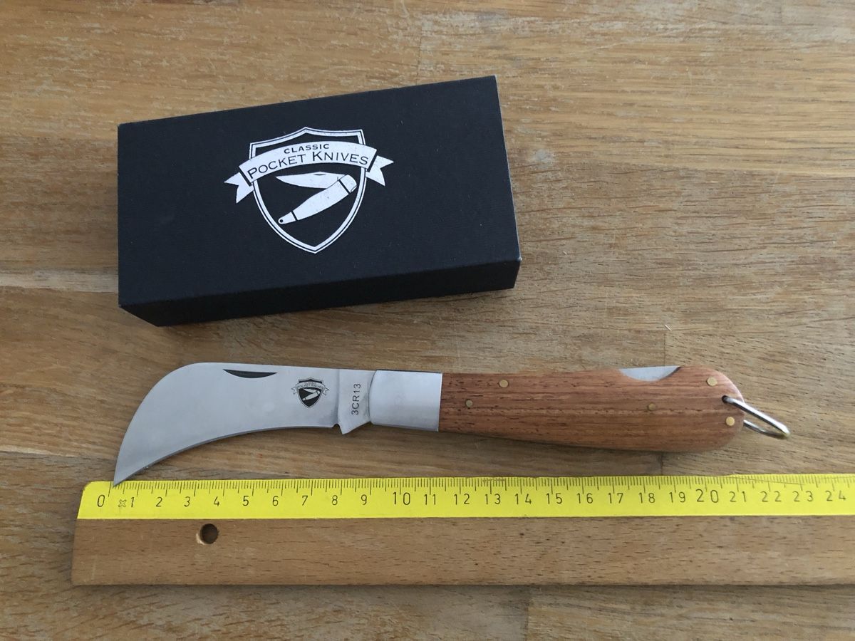 Taschenmesser: Neues Taschenmesser Sachmesser Gärtnermesser – Neu und originalverpackt aus Goldach von Messerguru 3