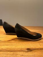 Keilpumps Grösse 39, schwarz mit Korkrand