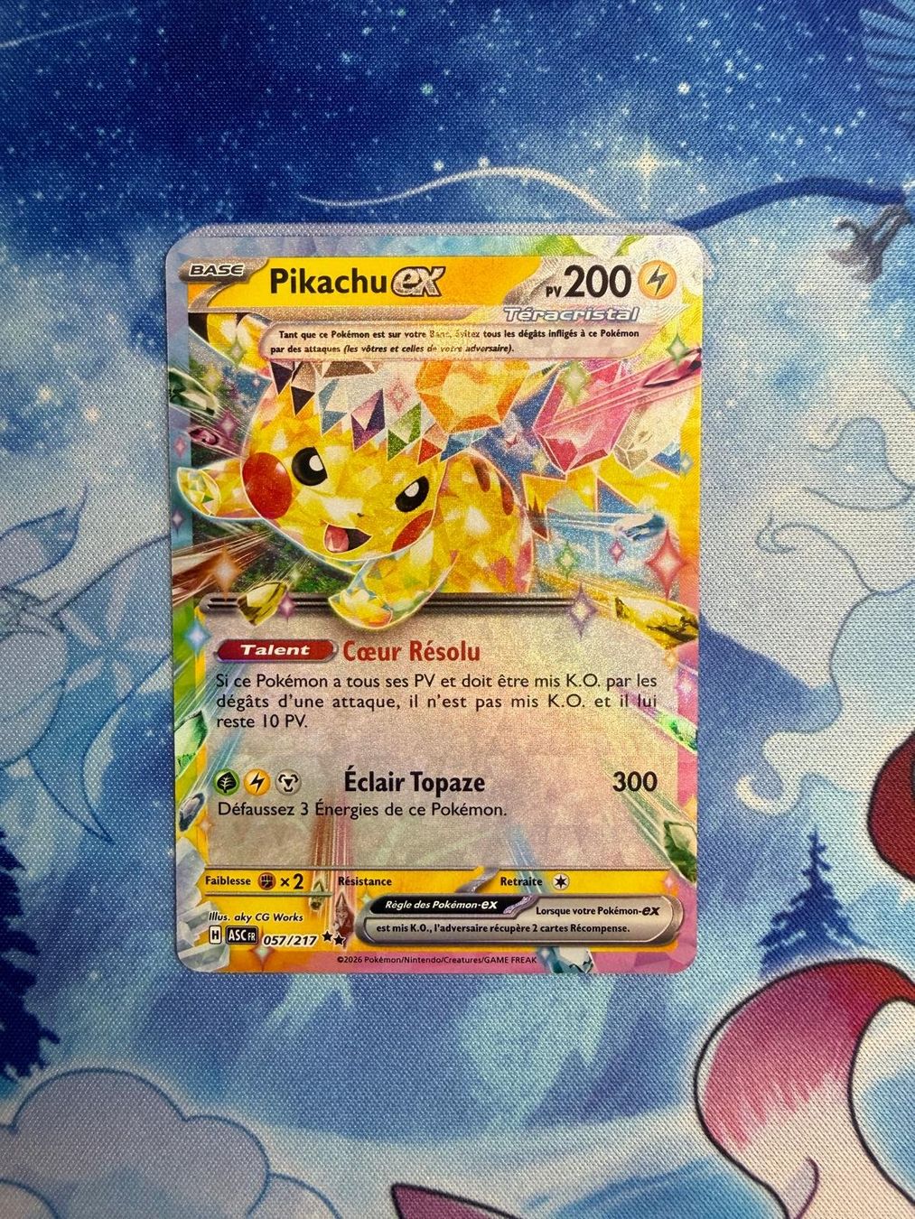 Pokémon Cartes à collectionner: Pikachu EX - ASC 057 FR – Neuf (Voir description) à Courgenay par ScamBoxOff