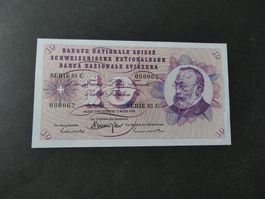 Schweiz 1973, 10 Franken  - ungefaltet