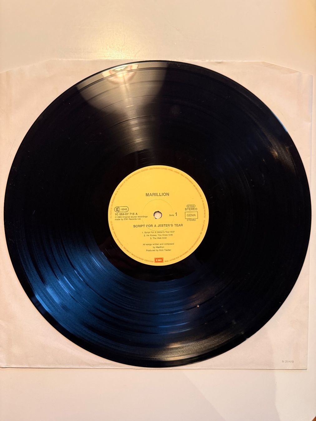 Schallplatten: Marillion – Script For A Jester's Tear - Original 9183 – Gebraucht aus Unterägeri von hero87333 3