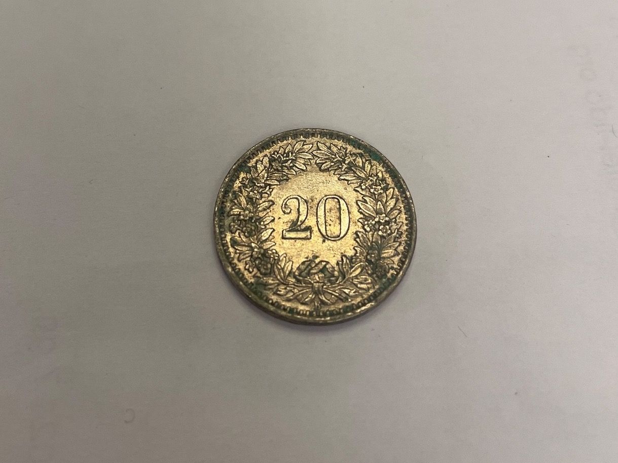 Tutti le monete: 1x 20 Rappen Helvetia 1960B – Usato da Champfèr venduto da MangoMangi