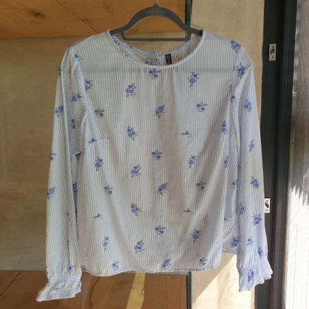 🐸 VISKOSE BLÜMCHEN BLUSE 36 DIVIDED BLUMEN TOP
