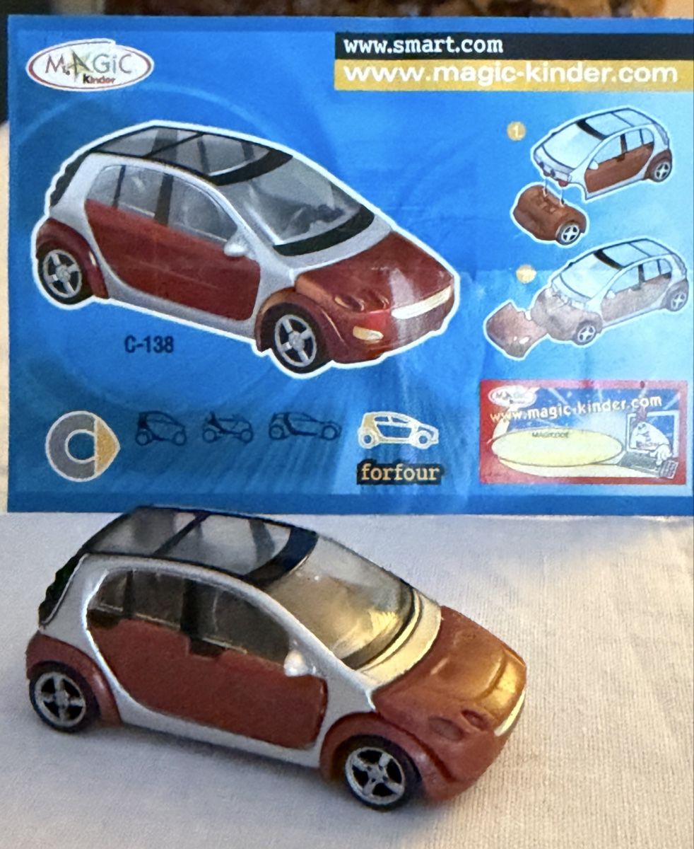 Statuette: Ü-Ei Smart Forfour C-138 Magic Kinder Überraschungsei Auto! – Nuovo (secondo la descrizione) da Unterkulm venduto da Onefrog
