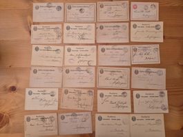 CH-Postkarten alle gelaufen Zustand gemäss Bilder