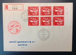 Sonderluftpost / Feldpost / R - Brief Aarau - Genf 1940