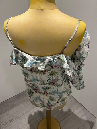 Nile - Blouse romantique coton et soie - M