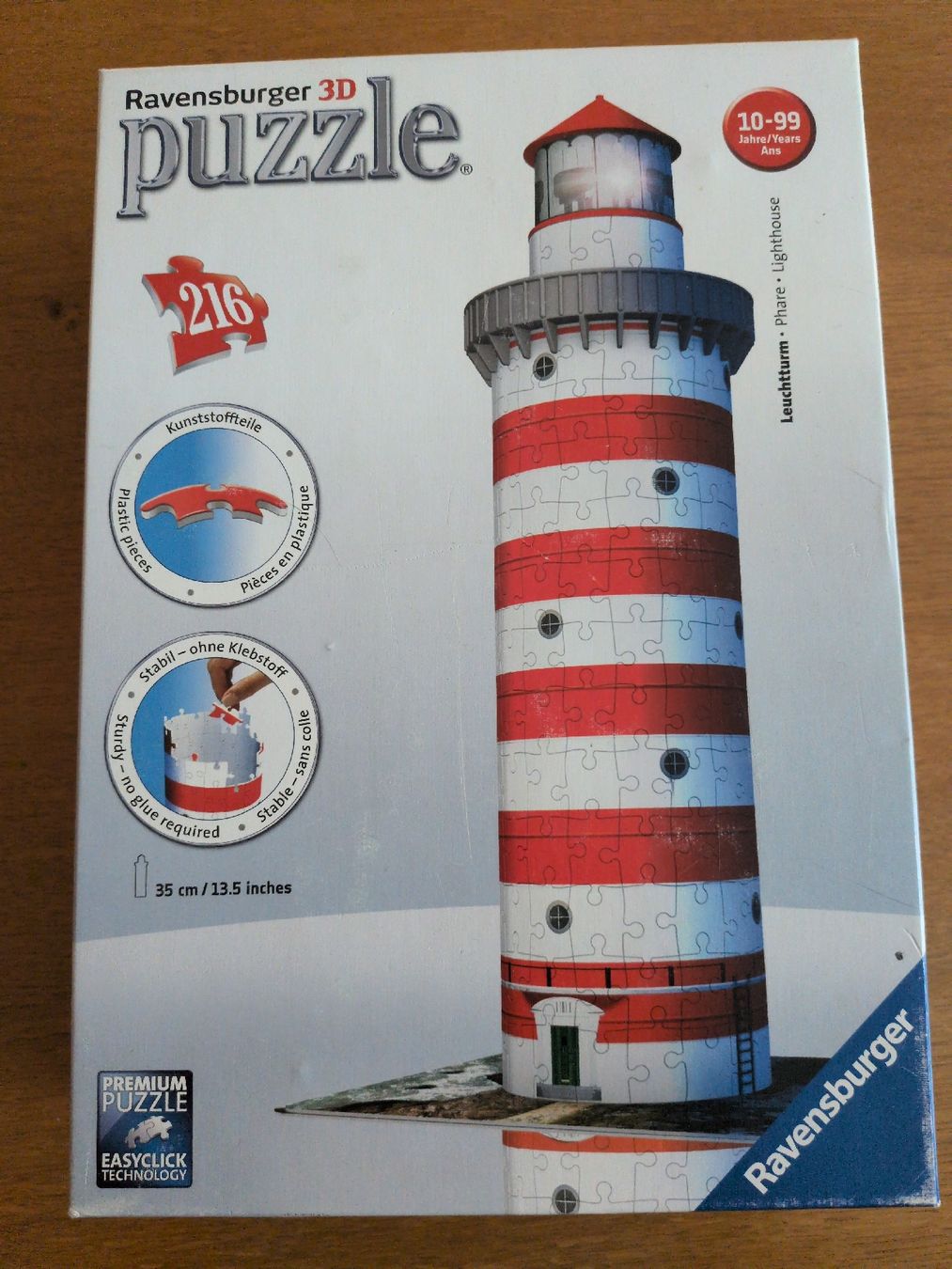 Ravensburger Puzzle: Ravensburger 3D Leuchtturm Puzzle 216 Teile – Usato da Zürich venduto da Lalelu011