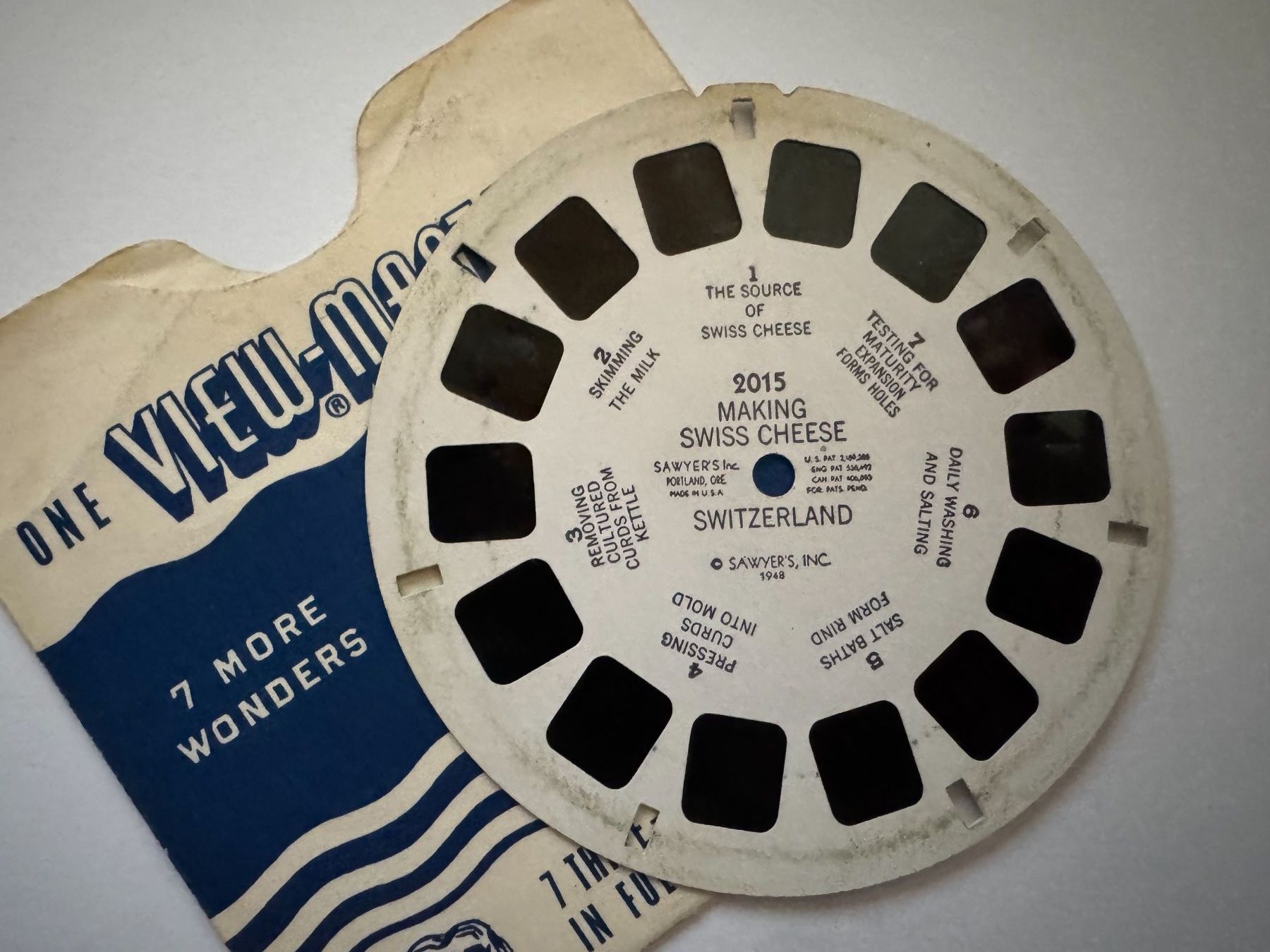 View-master Spielzeuge: View-Master 3D: Nr. 2015 MAKING SWISS CHEESE SWITZERLAND – Gebraucht aus Tegerfelden von siebenmacky 2