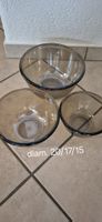 Lot de 3 saladiers en verre 