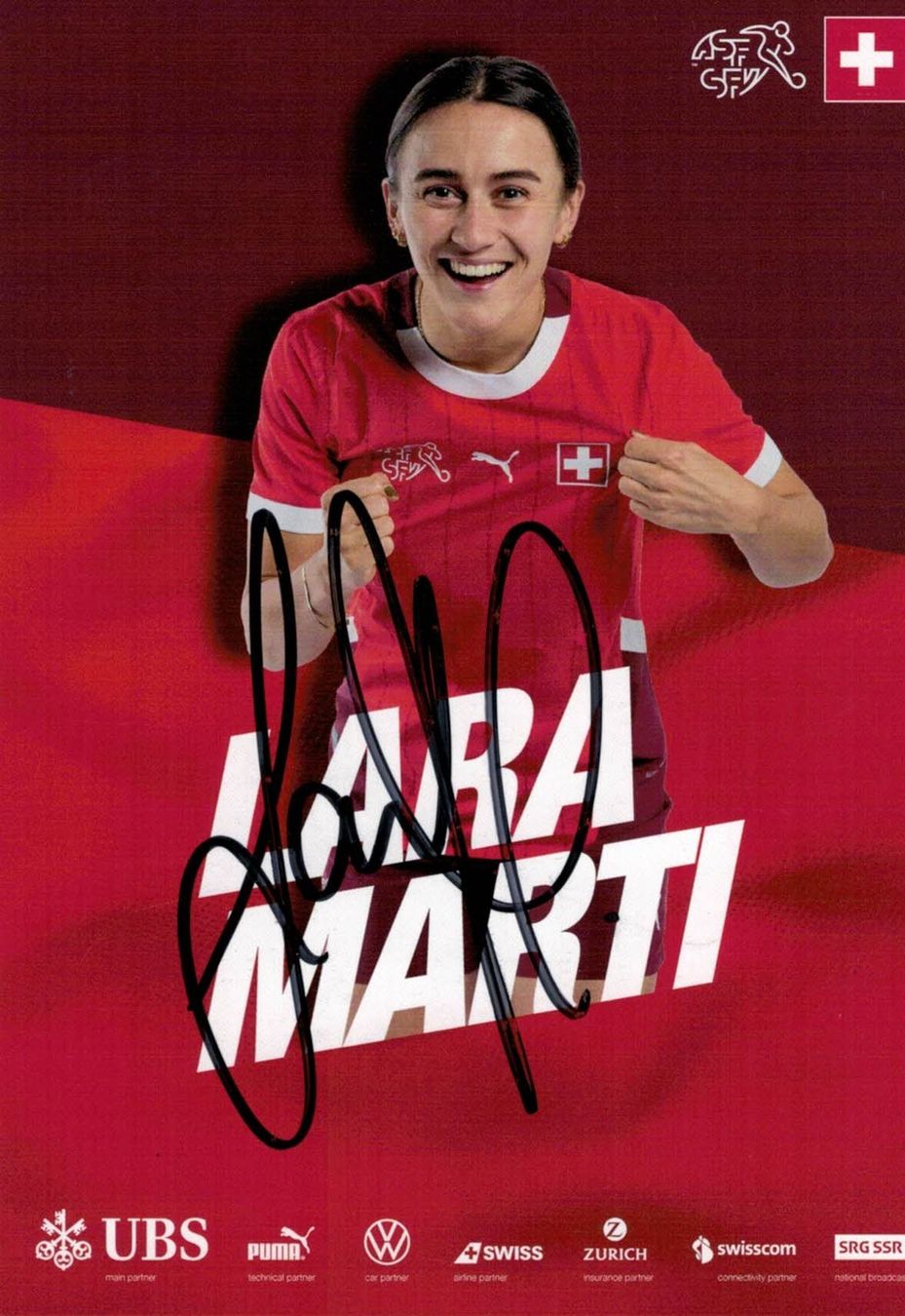 Autografi: Lara Marti Autogramm original handsigniert Schweiz 2025 – Nuovo (secondo la descrizione) da Thalwil venduto da JogaB0nito