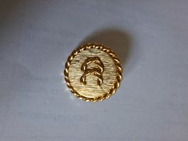 goldener Knopf aus Metall