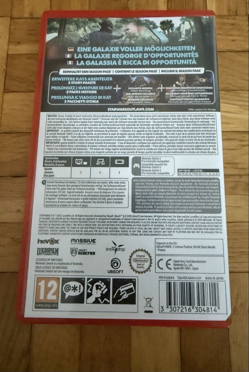 Nintendo Giochi: Nintendo Switch 2 Star Wars Outlaws – Usato da Buchs ZH venduto da Hitsch1402 1