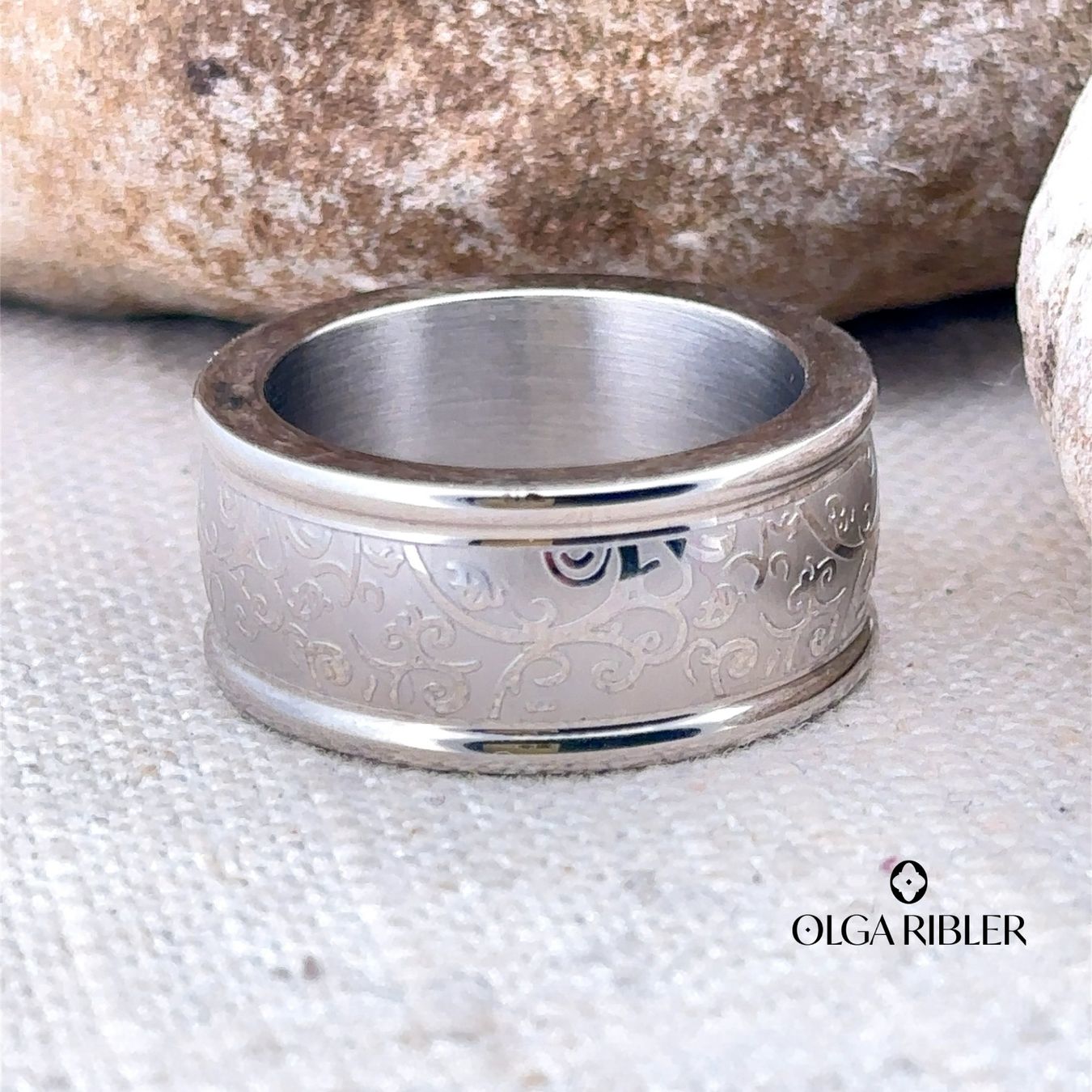 Olga Ribler Bagues: Edelstahl Ring Ringgrösse 60 – Neuf (Voir description) à Luzern par Schmuckoutlet 2