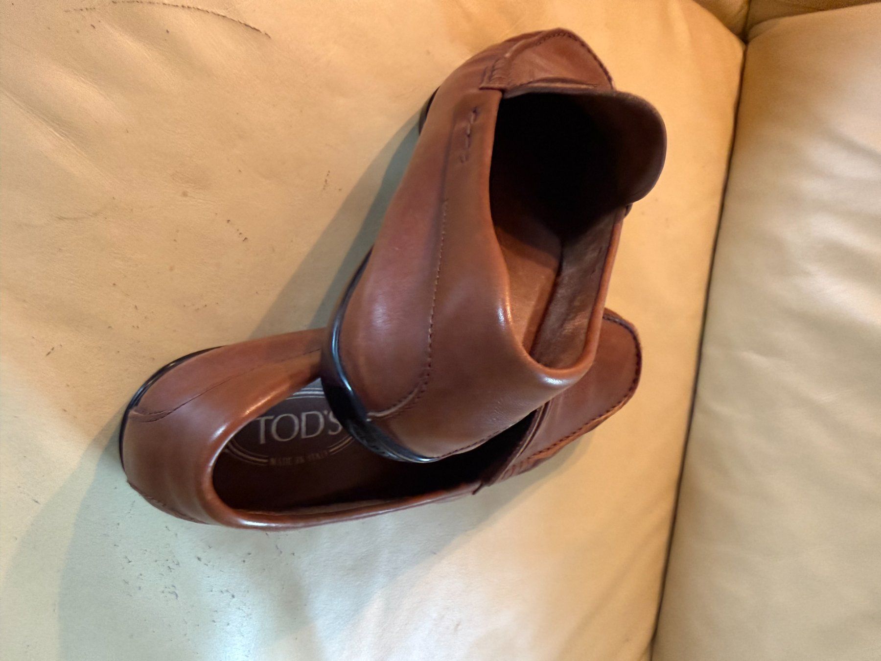 Tod'S Scarpe da uomo: Tod's Schuhe hellbraun Grösse 7 – Usato da Saland venduto da Colettek 1