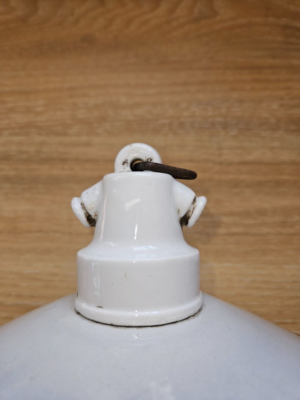 Lampade: Antike Stall-Lampe Deckenlampe (emailliert) – Usato da Münchwilen AG venduto da pel_y9jx 3