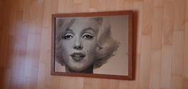 Miroir avec visage de Maryline Monroe