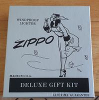 Zippo Deluxe Gift Kit Set Feuerzeug ungebraucht + Zubehör