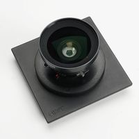 Nikon Nikkor-SW 90mm 4.5 Copal 0 sur planchette Sinar