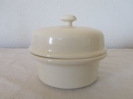 Keramikdose, Terrine, Simplex, Rahmweiss, Vintage Stil!