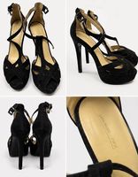 ZARA High Heels Plateau Sandalen/Pumps schwarz Gr. 37