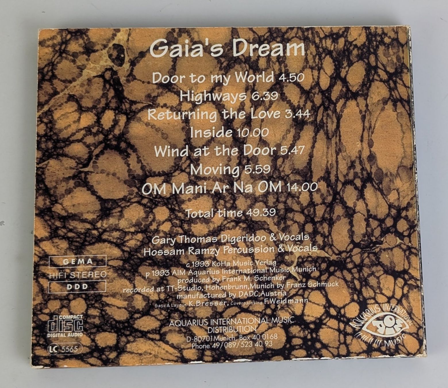 CDs: Gaia's Dream CD, Gary Thomas, Hossam Ramzy, top! – Gebraucht aus Zürich von 1.Simon 1