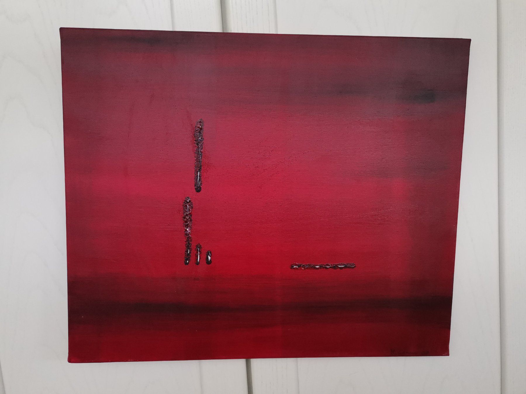 Foto & Immagini: Acryl Bild rot – Usato da Feusisberg venduto da Sindbad3