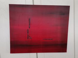 Acryl Bild rot