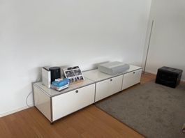 USM Lowboard Weiss Lieferung Gratis