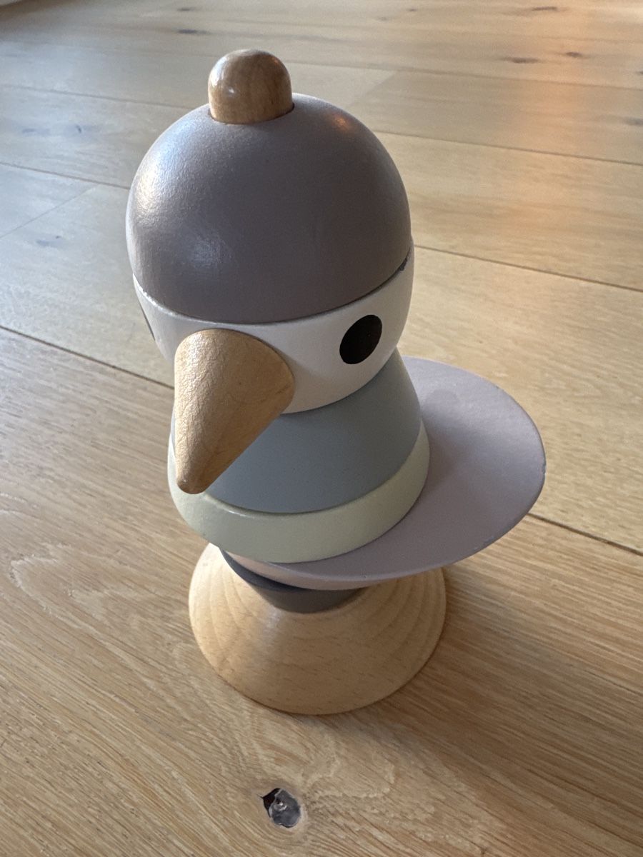 Sebra Giocattoli: Sebra wooden stacking bird – Usato da Pontresina venduto da EngadinJules