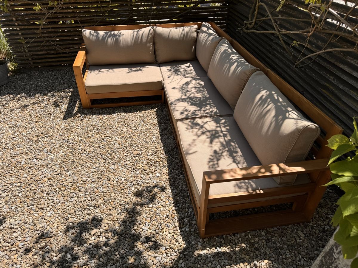 Divani: Gartenlounge aus Teakholz – Usato da Sumiswald venduto da Nigeto 1
