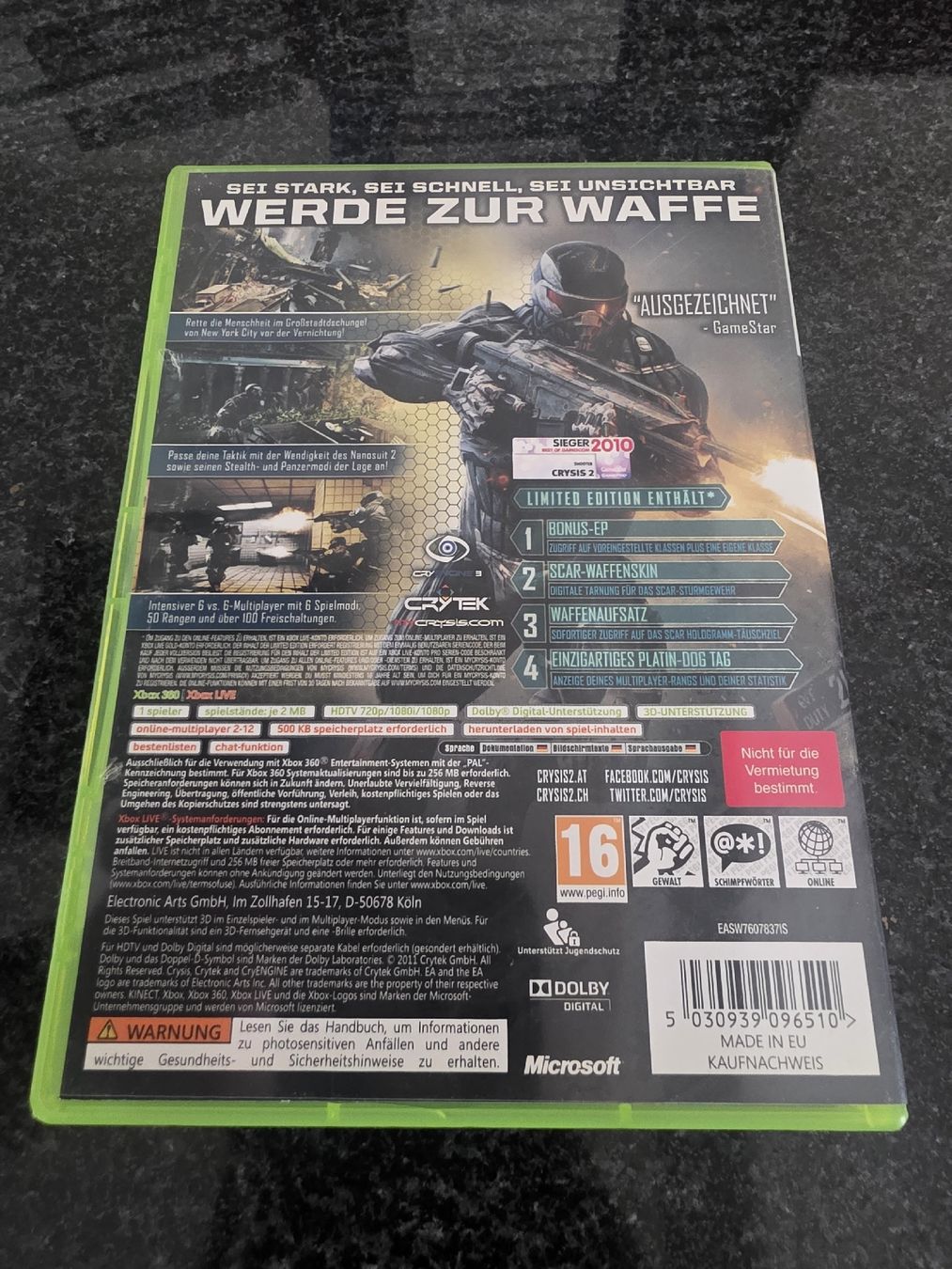Spiele: Crysis 2 Xbox 360 – Gebraucht aus Chavornay von Crash37 1