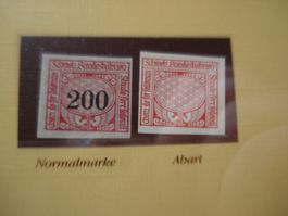 Abart SBB-Marke2.-, ohne Eindruck **, 1940