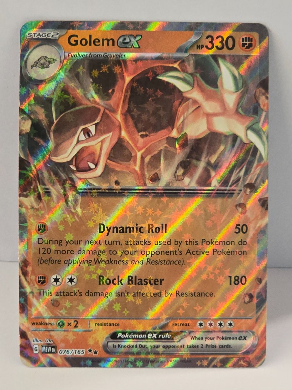 Pokémon Sammelbilder & Trading cards: 🇬🇧 Pokemon 151 》Golem ex 076/165 – Neu (gemäss Beschreibung) aus Niederbipp von meriva88 1