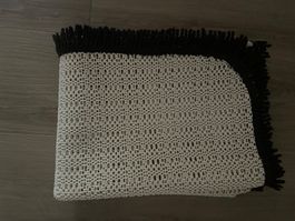 Tischtuch mit Fransen für innen und aussen 163 x 120 cm