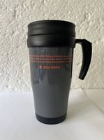 Vintage IKEA Thermobecher (Grau/Schwarz, frühe 2000er)
