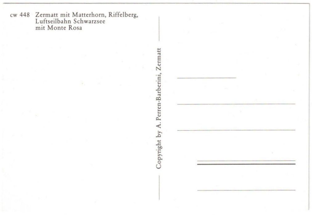 Cartoline postali: Zermatt - 4 Bild AK – Usato da Binningen venduto da Mountainrider 1