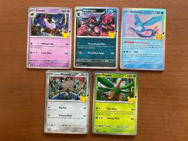 Pokemon Karten Set Holo 30 Jahre (Versand gratis)