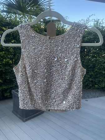 Pailletten Top - Rosa XS/S