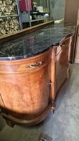 Kommode mit Marmorplatte Holz furniert Louis XV Stil