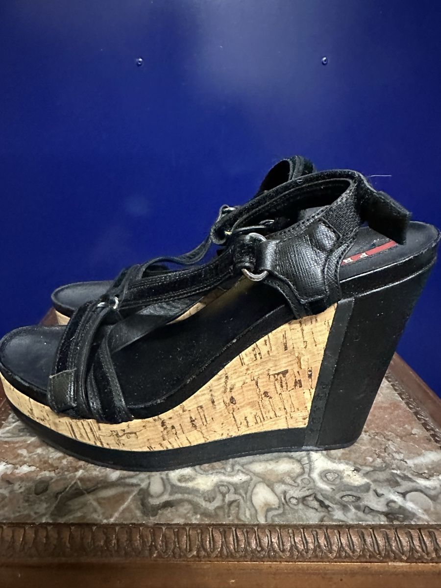 Prada Scarpe da donna: Sandales haut de forme Prada taille 36. – Usato da Genève venduto da Tom6 1