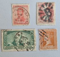 Alte Briefmarken Sammlung, Vintage Einzelstücke
