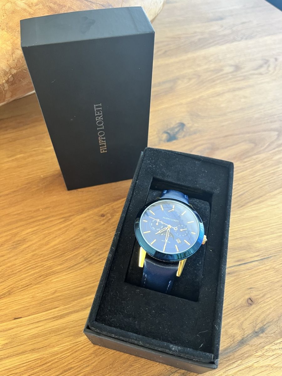 Uhren: Filippo Loreti Venice Blue Gold Automatic – Neu (gemäss Beschreibung) aus Mönchaltorf von Drammer 1