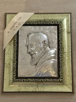 Heilige Bild P. Pater Pio 925 Silber